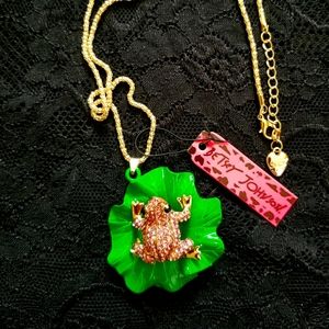 Betsey Johnson Frog Necklace